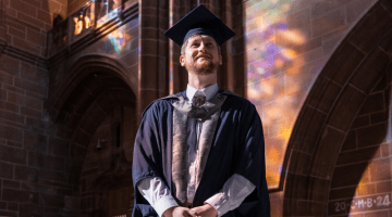 Immersive storytelling artist celebrates second graduation with LJMU