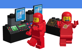 Lego spaceman figurines